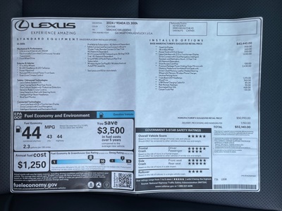 2024 Lexus ES Hybrid 300h FWD