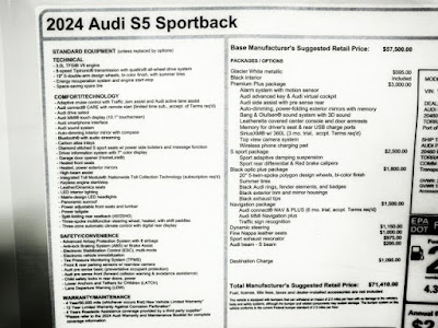 2024 Audi S5 Sportback Premium Plus