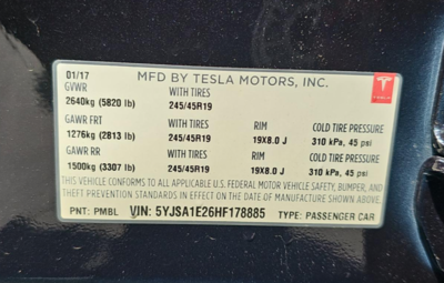 2017 Tesla MODEL S 90D AWD